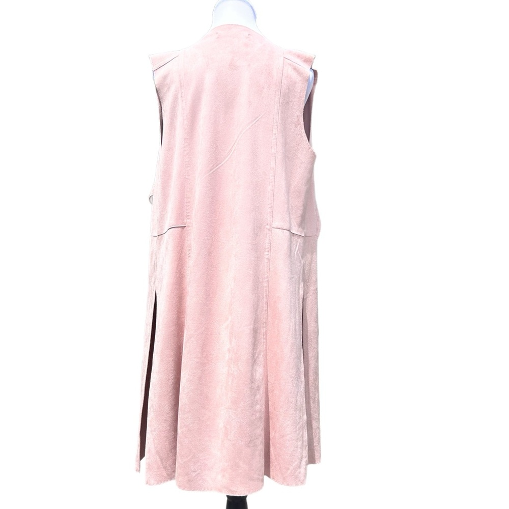 Dolce Cabo Blush Pink Sleeveless Jacket/Duster - Picture 3 of 9